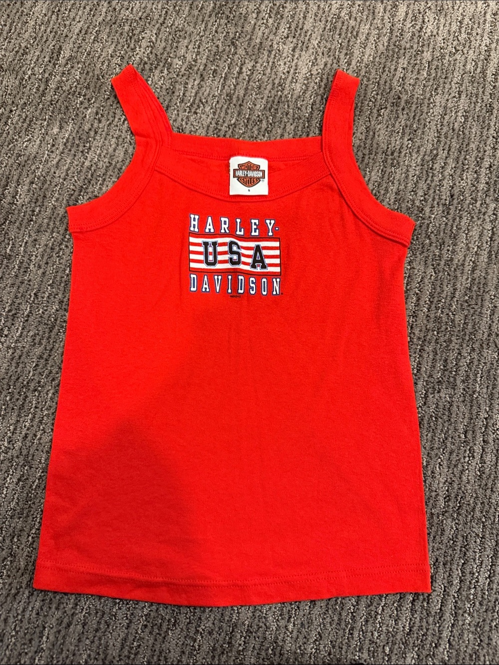 Harley-Davidson Kids Red USA Logo Tank